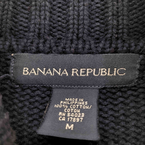 バナナリパブリック BANANA REPUBLIC 00S タートルネック コットンニット メンズ import:M