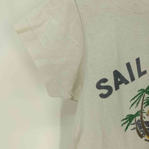 フォーティファイブアールピーエム 45rpm SAIL DOWN WIND プリントクルーネックTシャツ レディース JPN:1
