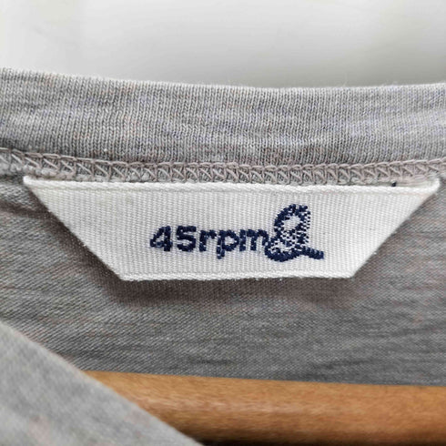 フォーティファイブアールピーエム 45rpm SAIL DOWN WIND プリントクルーネックTシャツ レディース JPN:1