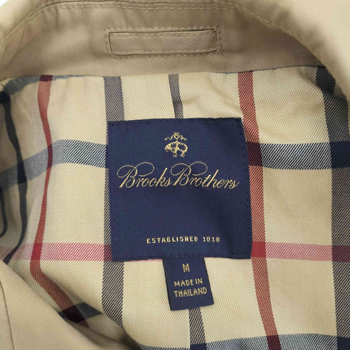 ブルックスブラザーズ BROOKS BROTHERS 裏地チェック 比翼 ステンカラー コート メンズ import:M