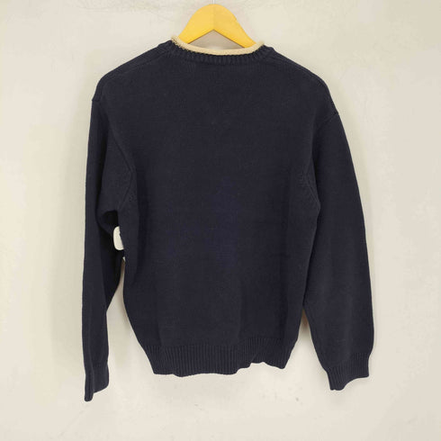 ジェイクルー J.CREW 00s Vネック コットンロールネックニット メンズ import:M