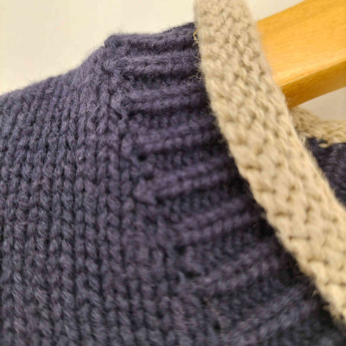 ジェイクルー J.CREW 00s Vネック コットンロールネックニット メンズ import:M