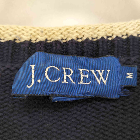 ジェイクルー J.CREW 00s Vネック コットンロールネックニット メンズ import:M