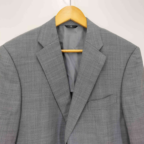 ランバンコレクション LANVIN COLLECTION ウール モヘア シルク 背抜き 2B テーラード ジャケット メンズ T46