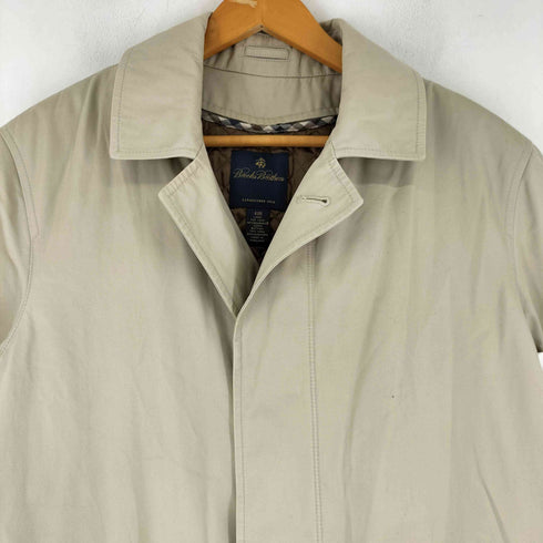 ブルックスブラザーズ BROOKS BROTHERS カシミヤ混ライナー付き 裏地チェック 比翼 ステンカラー コート メンズ 40R