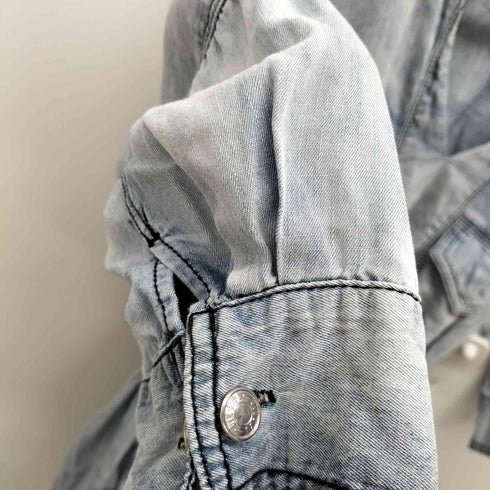 ディーゼル DIESEL デニムチュニックワンピース ウエストゴム レディース import:XS