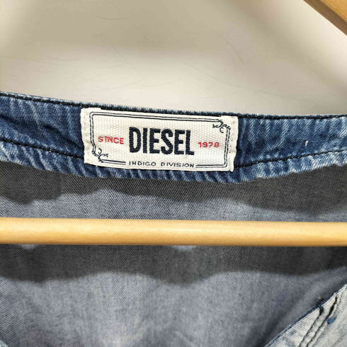ディーゼル DIESEL デニムチュニックワンピース ウエストゴム レディース import:XS