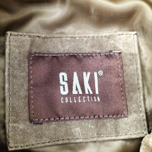 SAKI レザー スエード ジャケット メンズ JPN:48