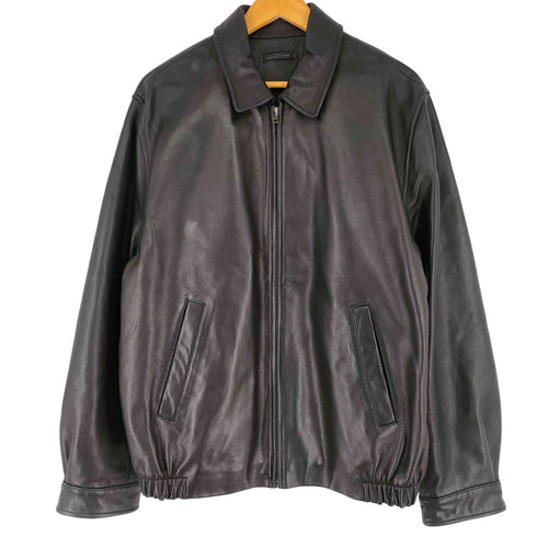 ブルックスブラザーズ BROOKS BROTHERS 羊革 ジップアップ レザー ジャケット メンズ import:M