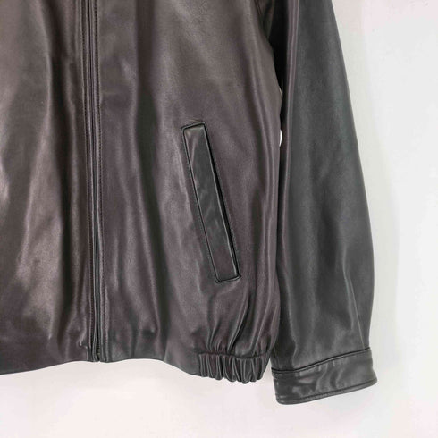 ブルックスブラザーズ BROOKS BROTHERS 羊革 ジップアップ レザー ジャケット メンズ import:M