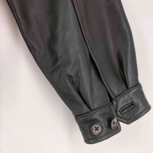 ブルックスブラザーズ BROOKS BROTHERS 羊革 ジップアップ レザー ジャケット メンズ import:M