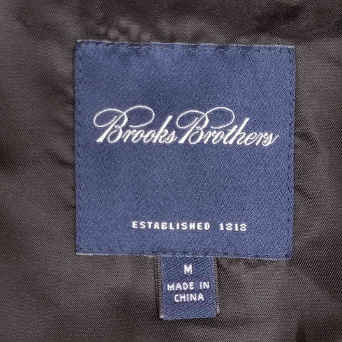 ブルックスブラザーズ BROOKS BROTHERS 羊革 ジップアップ レザー ジャケット メンズ import:M