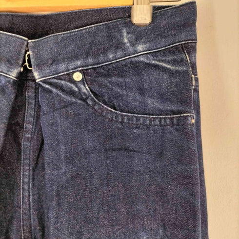 ジョンローレンスサリバン JOHN LAWRENCE SULLIVAN RIGID / WASHED DENIM WIDE PANTS リジッドデニム レディース JPN:M