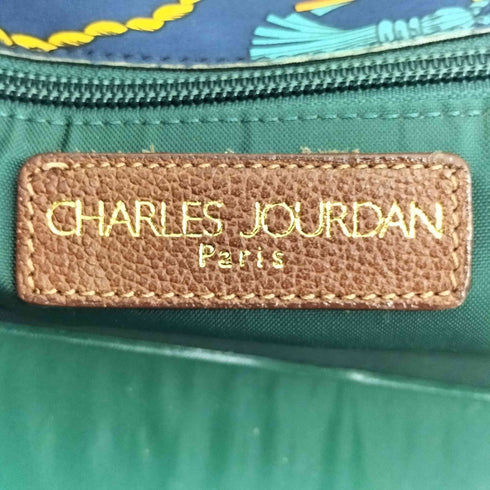 シャルルジョルダン CHARLES JOURDAN スカーフ柄 ハンドバッグ レディース