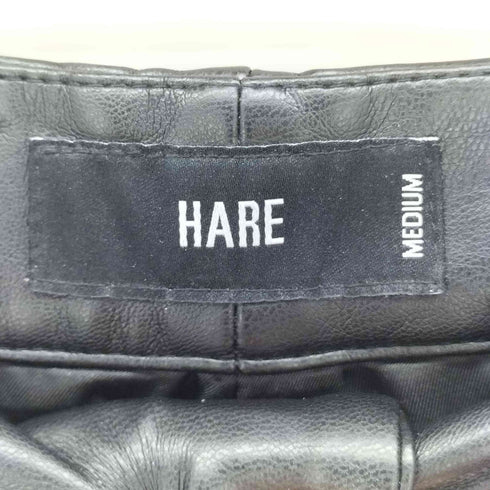 ハレ HARE シンセティックレザーバギーワイドパンツ メンズ JPN:M