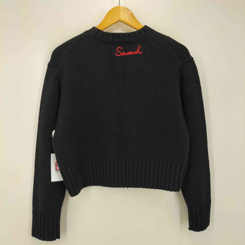 ビームスボーイ BEAMS BOY ボーイ ロゴ ジャカード クルー ニット レディース