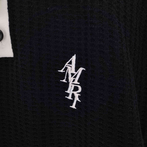 アミリ AMIRI Waffle stitch Polo ワッフル ステッチ ポロ メンズ UK 40
