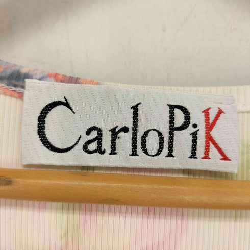 carlopik フラワーリブカットソー レディース