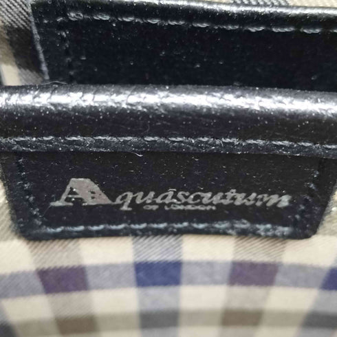 アクアスキュータム AQUASCUTUM レザーセカンドバッグ メンズ