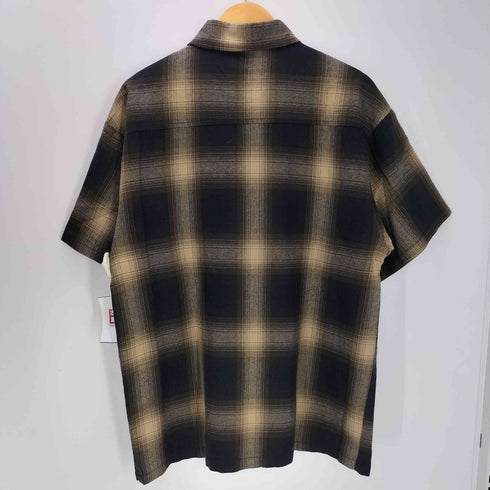 キャルトップ CALTOP 90-00S USA製 アクリル オンブレ チェック S/S シャツ メンズ
