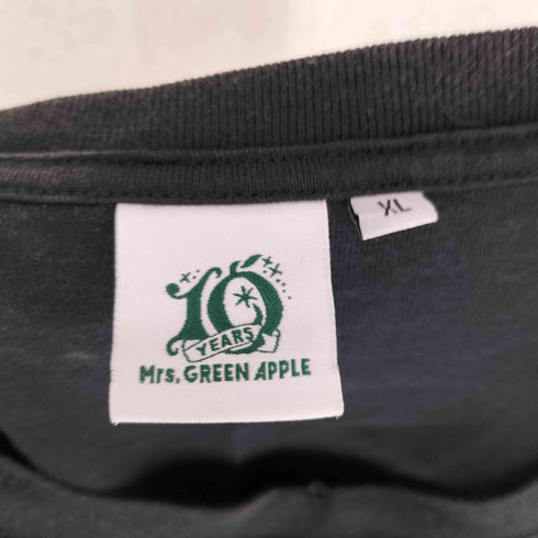 10YEARS アーティスト バベル プリント フェード加工 クルーネック 半袖 Tシャツ メンズ XL