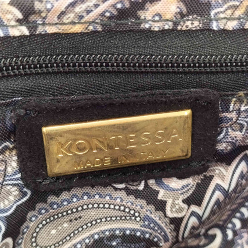 kontessa イタリア製 パール装飾 ショルダーバッグ レディース