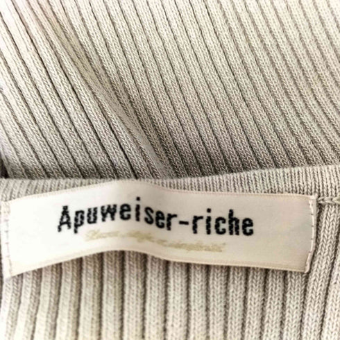 アプワイザーリッシェ Apuweiser riche 2WAY リボンショルダーニット レディース 2