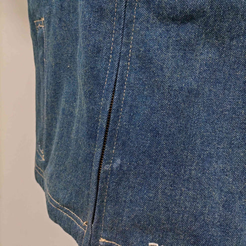ショット Schott ワッペン刺繍 ショートスリーブ デニムジップジャケット トランプ レディース JPN:7号