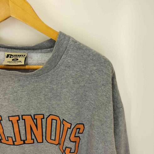ラッセルアスレチック RUSSELL ATHLETIC 90-00S PRO COTTON ILLINOIS ロゴ プリント クルーネック スウェット メンズ 2X