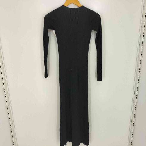 ザラ ZARA Rib Knit Dress 化繊 リブニット ドレス ワンピース レディース import:S