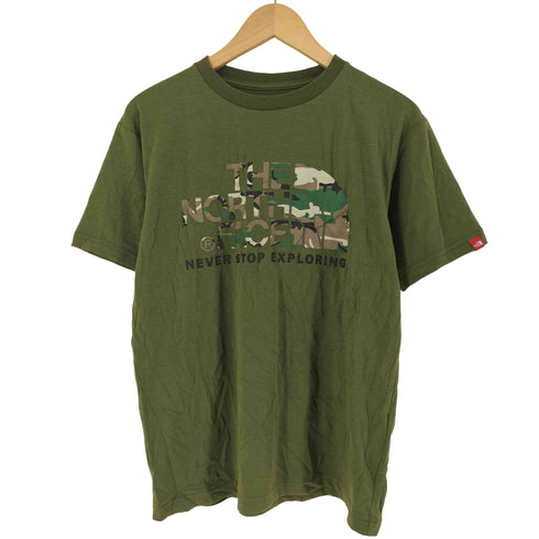 ザノースフェイス THE NORTH FACE S/S Camouflage Logo Tee カモフラージュロゴT メンズ M