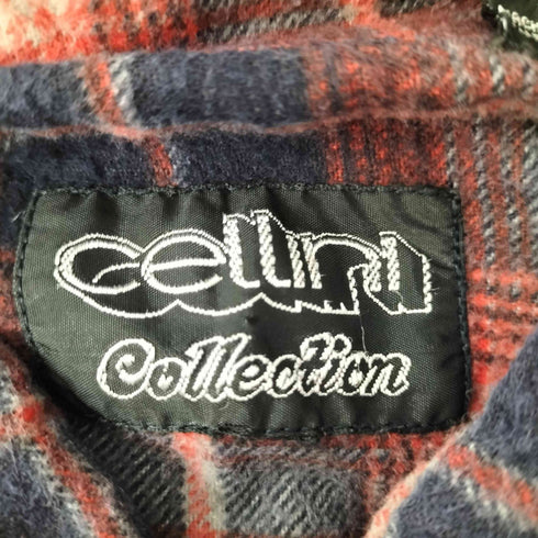ellini COLLECTION プリント ネル シャツ メンズ
