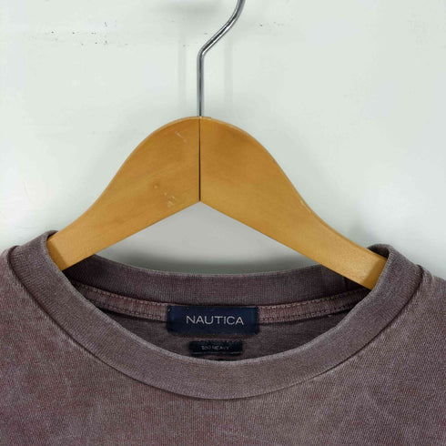 ノーティカ NAUTICA ビッグシルエット ピグメントダイ アーチロゴ ショートスリーブ Tシャツ メンズ JPN:XL