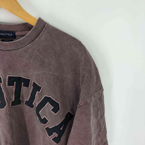 ノーティカ NAUTICA ビッグシルエット ピグメントダイ アーチロゴ ショートスリーブ Tシャツ メンズ JPN:XL