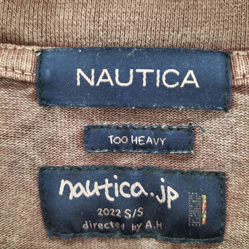 ノーティカ NAUTICA ビッグシルエット ピグメントダイ アーチロゴ ショートスリーブ Tシャツ メンズ JPN:XL