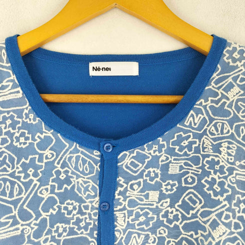 ネネット Ne-net 刺繍デザイン カーディガン レディース 2