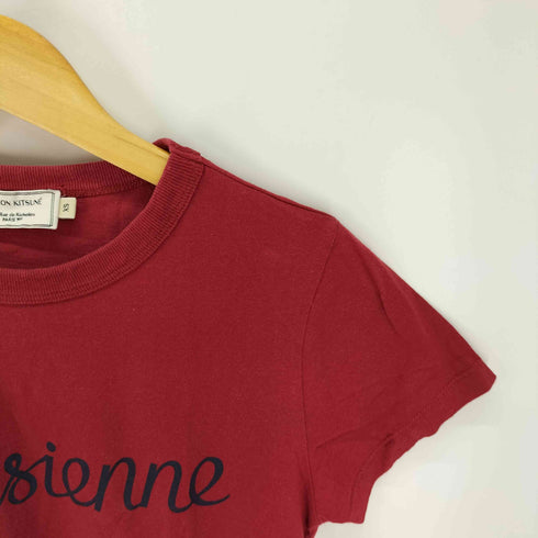 メゾンキツネ MAISON KITSUNE ロゴプリントTシャツ レディース JPN:XS