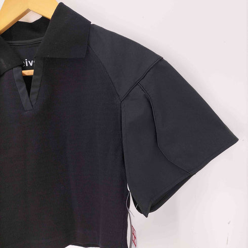 Seivson クロップドポロシャツ レディース M