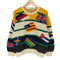 ユナイテッドカラーズオブベネトン UNITED COLORS OF BENETTON 国旗 総柄 ニットセーター メンズ JPN:48