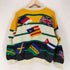 ユナイテッドカラーズオブベネトン UNITED COLORS OF BENETTON 国旗 総柄 ニットセーター メンズ JPN:48