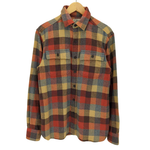エルエルビーン L.L.Bean TRADITIONAL FIT シャモアクロス ブロック チェック シャツ メンズ import:S