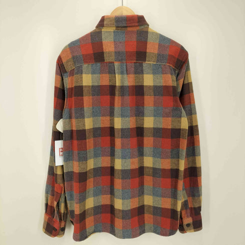 エルエルビーン L.L.Bean TRADITIONAL FIT シャモアクロス ブロック チェック シャツ メンズ import:S