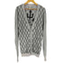 ディーゼル DIESEL アーガイル柄 ニットカーディガン グラフィックプリント メンズ import:XL