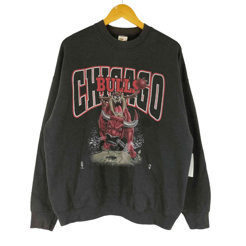 フルーツオブザルーム FRUIT OF THE LOOM 90S NBA CHICAGO BULLS フロントプリント スウェット メンズ JPN:XL