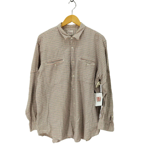 パパス papas ロングスリーブ コットン チェックシャツ メンズ LL
