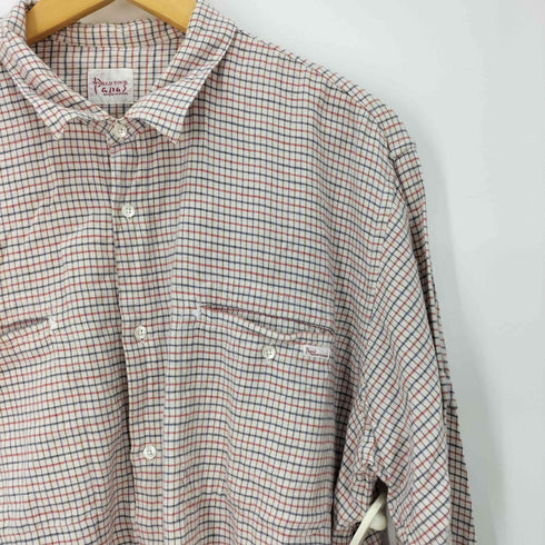 パパス papas ロングスリーブ コットン チェックシャツ メンズ LL