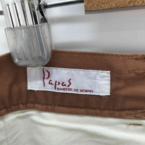 パパス papas PAPASISLAND ツータックワイドスラックス メンズ JPN:XL