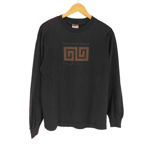 オニータ ONEITA 90~00S PORTLAND ART MUSEUM 長袖 Tシャツ メンズ import:L