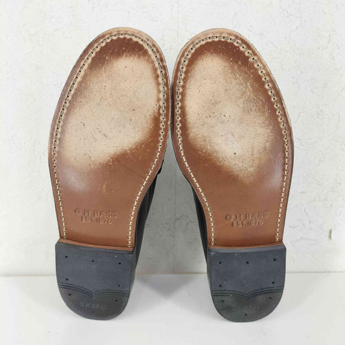 ジーエイチバス G.H.BASS Weejuns Larson Penny Loafers Soft Black Leather ペニー ローファー ソフトブラックレザー メンズ US:9
