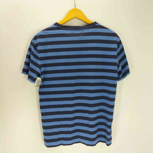 ポロバイラルフローレン Polo by RALPH LAUREN 90s ボーダー ポケット Tシャツ ポニー有 S/S カットソー メンズ import:M